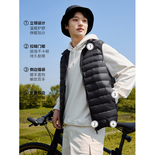 雅鹿羽絨服男冬季短款2025新款輕薄羽絨馬甲男士秋冬保暖坎肩背心 雅鹿羽絨服男冬季短款2025新款輕薄羽絨馬甲男士秋冬保暖坎肩背心