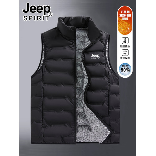 JEEP羽絨馬甲男款秋冬季輕薄保暖背心坎肩馬夾2025新款男士羽絨服 JEEP羽絨馬甲男款秋冬季輕薄保暖背心坎肩馬夾2025新款男士羽絨服