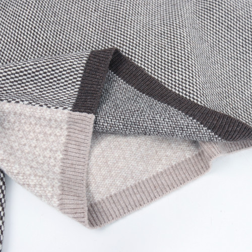 2025年新款秋冬個性撞色拼接套頭圓領毛衫百搭慵懶風女寬松毛衣