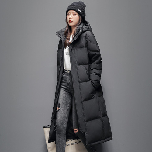 長款過膝羽絨服男女款冬季保暖加厚防風防水中長款白鴨絨大衣外套 長款過膝羽絨服男女款冬季保暖加厚防風防水中長款白鴨絨大衣外套