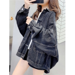 早秋網紅炸街牛仔外套女春秋季2025新款韓版寬松港風復古百搭上衣