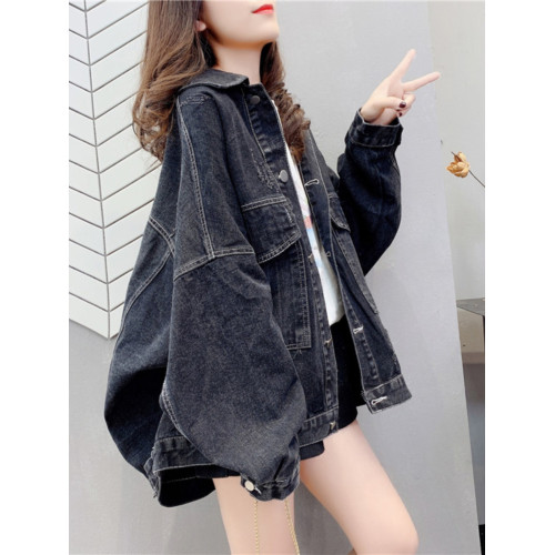 早秋網紅炸街牛仔外套女春秋季2025新款韓版寬松港風復古百搭上衣 早秋網紅炸街牛仔外套女春秋季2025新款韓版寬松港風復古百搭上衣