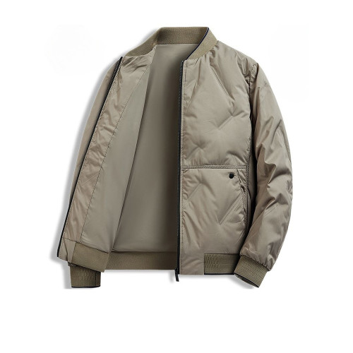 稻草人保暖棒球領輕薄羽絨服男冬季加厚防風抗寒灰鴨絨夾克外套 稻草人保暖棒球領輕薄羽絨服男冬季加厚防風抗寒灰鴨絨夾克外套