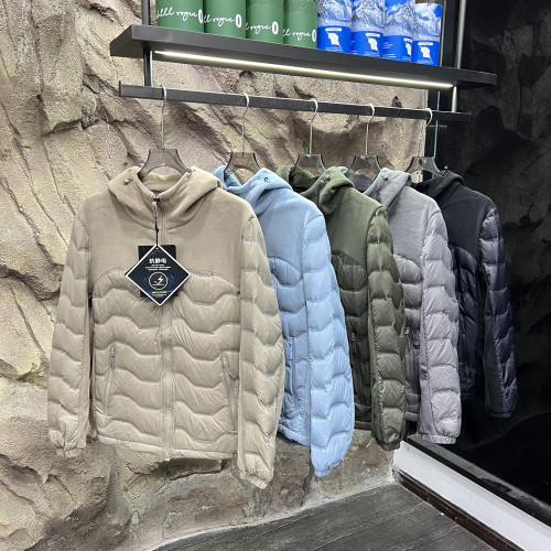 怒清！廻撤訂單！分倉全壓膠！冬季男士輕量化防水透氣保暖羽絨服