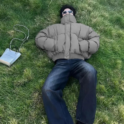 cleanfit短款羽絨棉服男款冬季加厚高級感棉衣立領保暖麵包服外套 cleanfit短款羽絨棉服男款冬季加厚高級感棉衣立領保暖麵包服外套