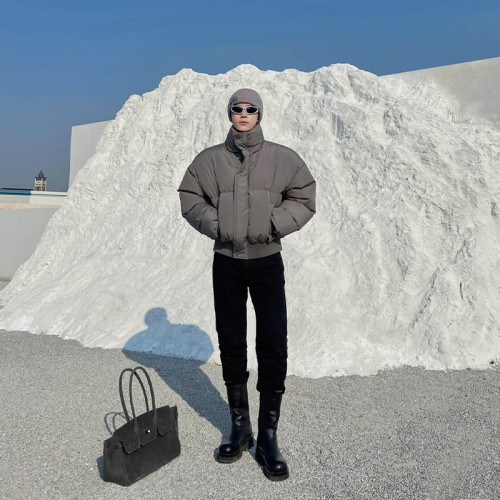 cleanfit短款羽絨棉服男款冬季加厚高級感棉衣立領保暖麵包服外套 cleanfit短款羽絨棉服男款冬季加厚高級感棉衣立領保暖麵包服外套