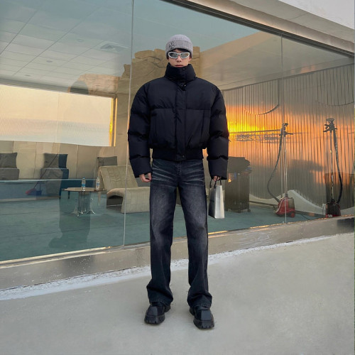 cleanfit短款羽絨棉服男款冬季加厚高級感棉衣立領保暖麵包服外套 cleanfit短款羽絨棉服男款冬季加厚高級感棉衣立領保暖麵包服外套