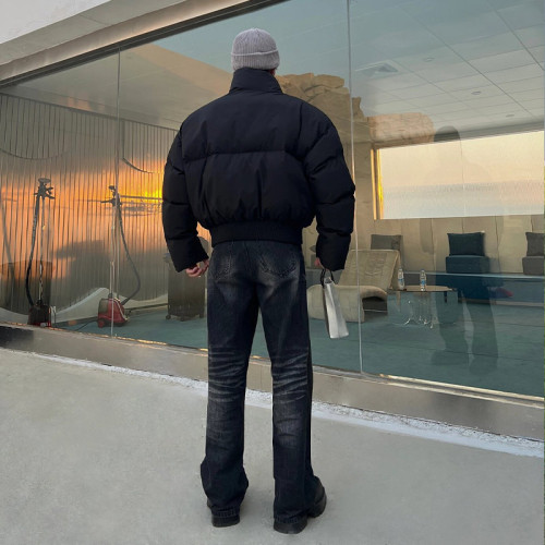 cleanfit短款羽絨棉服男款冬季加厚高級感棉衣立領保暖麵包服外套 cleanfit短款羽絨棉服男款冬季加厚高級感棉衣立領保暖麵包服外套