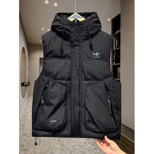 2025冬季鳥家男士羽絨馬甲連帽加厚潮白鴨絨馬夾情侶保暖坎肩外套 2025冬季鳥家男士羽絨馬甲連帽加厚潮白鴨絨馬夾情侶保暖坎肩外套