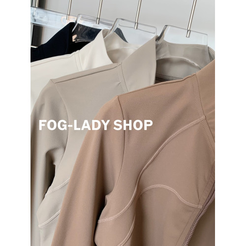 【春秋】顯高顯瘦-美式立領長袖拉鍊運動外套跑步防風衣短款修身 【春秋】顯高顯瘦-美式立領長袖拉鍊運動外套跑步防風衣短款修身