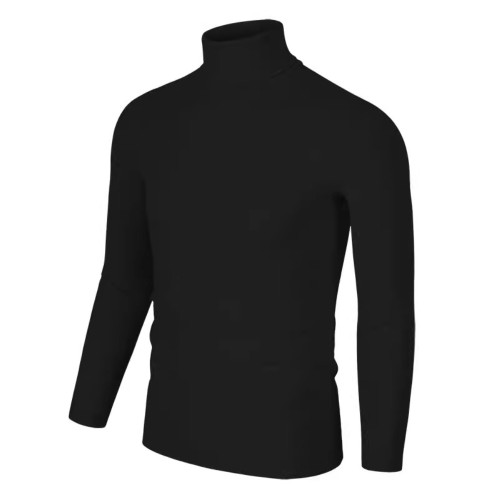 純色高領長袖打底衫男士2024秋冬新款修身秋款秋衣t恤簡約上衣 純色高領長袖打底衫男士2024秋冬新款修身秋款秋衣t恤簡約上衣