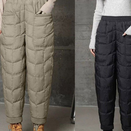 2025冬季加厚羽絨褲女防風保暖外穿輕薄感寬松休閒束腳加厚棉褲子 2025冬季加厚羽絨褲女防風保暖外穿輕薄感寬松休閒束腳加厚棉褲子