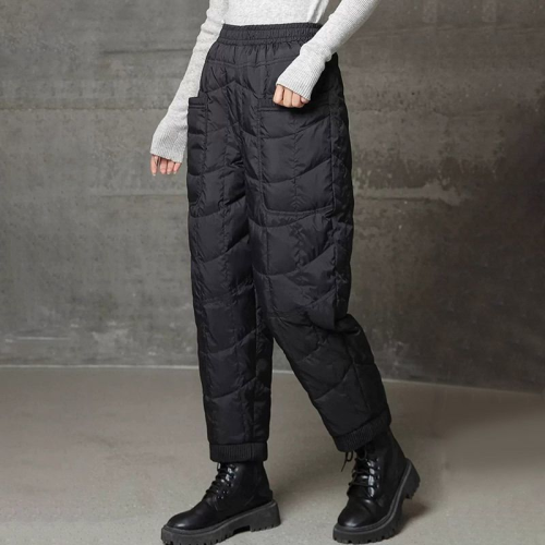 2025冬季加厚羽絨褲女防風保暖外穿輕薄感寬松休閒束腳加厚棉褲子 2025冬季加厚羽絨褲女防風保暖外穿輕薄感寬松休閒束腳加厚棉褲子