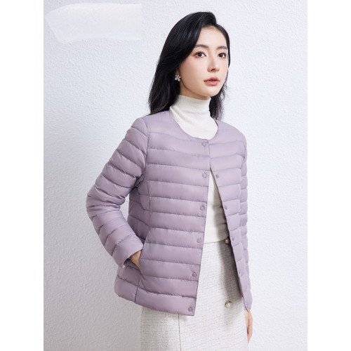 la samanna佟麗婭明星同款輕薄羽絨服短款女2025冬新款修身高級感 la samanna佟麗婭明星同款輕薄羽絨服短款女2025冬新款修身高級感