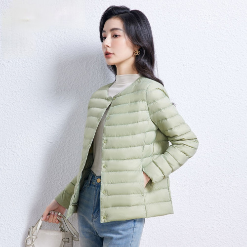 la samanna佟麗婭明星同款輕薄羽絨服短款女2025冬新款修身高級感 la samanna佟麗婭明星同款輕薄羽絨服短款女2025冬新款修身高級感