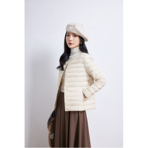 la samanna佟麗婭明星同款輕薄羽絨服短款女2025冬新款修身高級感 la samanna佟麗婭明星同款輕薄羽絨服短款女2025冬新款修身高級感