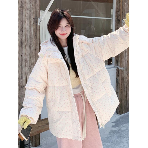 超好看碎花羽絨服女2025新款韓系甜美小個子白鴨絨加厚麵包服外套 超好看碎花羽絨服女2025新款韓系甜美小個子白鴨絨加厚麵包服外套