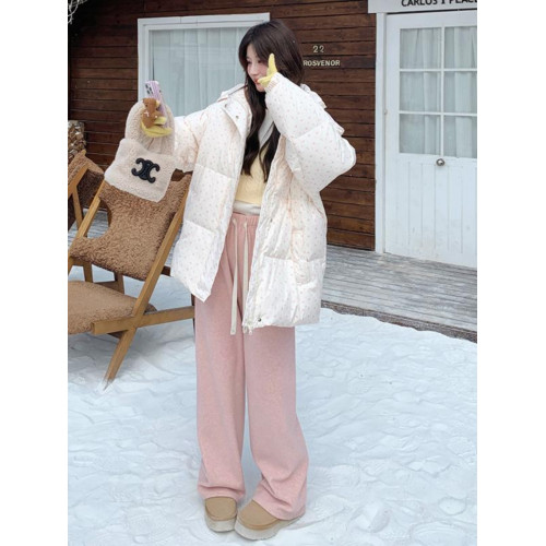 超好看碎花羽絨服女2025新款韓系甜美小個子白鴨絨加厚麵包服外套 超好看碎花羽絨服女2025新款韓系甜美小個子白鴨絨加厚麵包服外套
