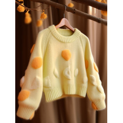 多巴胺軟糯毛衣外套女秋冬加厚慵嬾風設計感溫柔風嬭fufu針織上衣