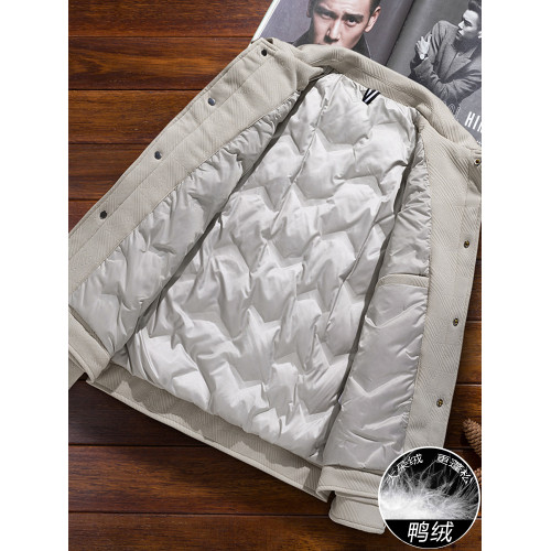 羽絨服男秋冬季2025新款帥氣加厚工裝襯衫翻領冬天裝潮牌鴨絨外套 羽絨服男秋冬季2025新款帥氣加厚工裝襯衫翻領冬天裝潮牌鴨絨外套