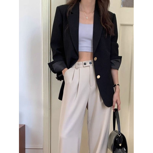 大碼女裝300斤韓版氣質西裝外套胖mm秋季寬松顯瘦百搭小西服ins潮