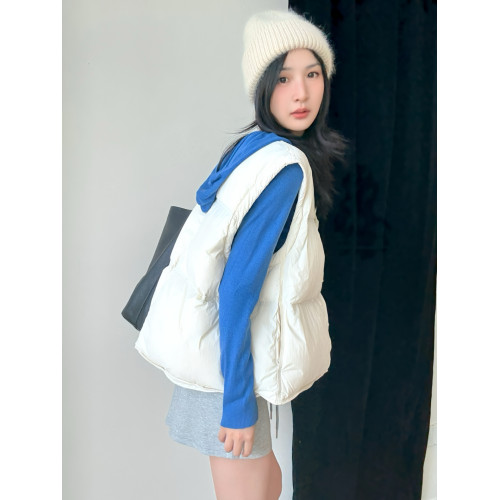 2025秋冬新款羽絨馬甲女短款加厚簡約高級白鴨絨寬松韓系背心外套 2025秋冬新款羽絨馬甲女短款加厚簡約高級白鴨絨寬松韓系背心外套