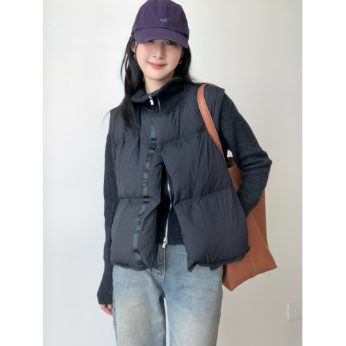 2025秋冬新款羽絨馬甲女短款加厚簡約高級白鴨絨寬松韓系背心外套 2025秋冬新款羽絨馬甲女短款加厚簡約高級白鴨絨寬松韓系背心外套