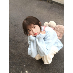 韓系麻花圓領毛衣女秋冬季奶fufu寬松外穿慵懶風軟糯加厚針織上衣