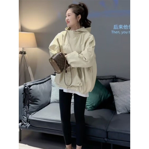 秋裝2025年新款休閒寬松沖鋒衣女韓版小個子設計感小衆高級感外套 秋裝2025年新款休閒寬松沖鋒衣女韓版小個子設計感小衆高級感外套