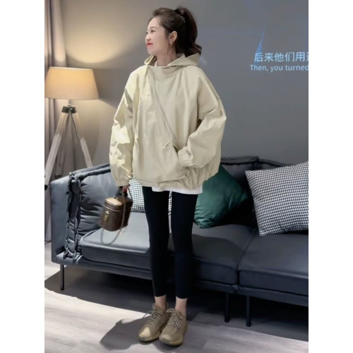 秋裝2025年新款休閒寬松沖鋒衣女韓版小個子設計感小衆高級感外套 秋裝2025年新款休閒寬松沖鋒衣女韓版小個子設計感小衆高級感外套