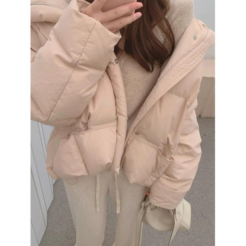 短款羽絨服女白鴨絨冬季新款輕薄韓版冬季小個子加厚麵包服外套女 短款羽絨服女白鴨絨冬季新款輕薄韓版冬季小個子加厚麵包服外套女
