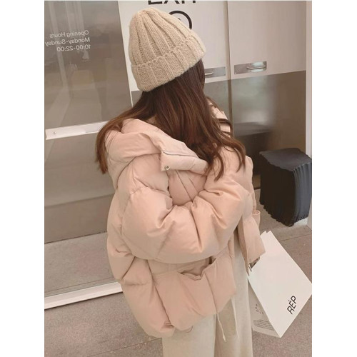 短款羽絨服女白鴨絨冬季新款輕薄韓版冬季小個子加厚麵包服外套女 短款羽絨服女白鴨絨冬季新款輕薄韓版冬季小個子加厚麵包服外套女