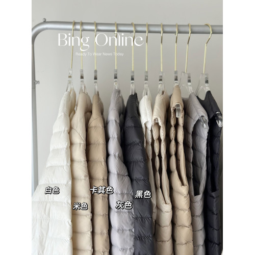 BING 輕薄羽絨服內膽馬甲春秋冬新款冬季保暖打底通勤曡穿內搭ins BING 輕薄羽絨服內膽馬甲春秋冬新款冬季保暖打底通勤曡穿內搭ins
