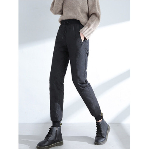 羽絨棉褲女外穿2025秋冬新款韓版高腰加厚褲子寬松顯瘦時尚棉褲女 羽絨棉褲女外穿2025秋冬新款韓版高腰加厚褲子寬松顯瘦時尚棉褲女