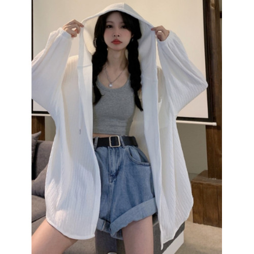 大碼防曬衣女夏季新款胖mm2-300斤寬松設計感小衆外搭開衫薄外套