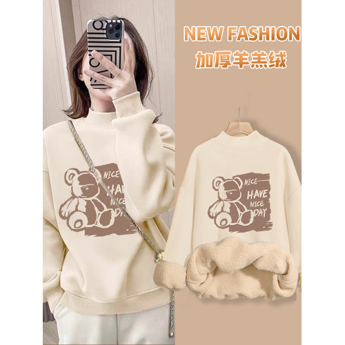 半高領毛衣女2025新款加絨加厚秋冬季穿搭超好看上衣寬松慵懶冬裝