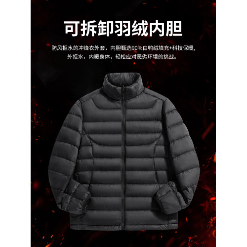 Wassup Wolf秋冬2025新款羽絨內膽三合一沖鋒衣男女滑雪服外套 Wassup Wolf秋冬2025新款羽絨內膽三合一沖鋒衣男女滑雪服外套