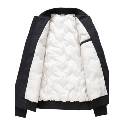 alo男士羽絨服秋冬季加厚時尚短款夾克寬松冬裝上衣潮棒球服外套