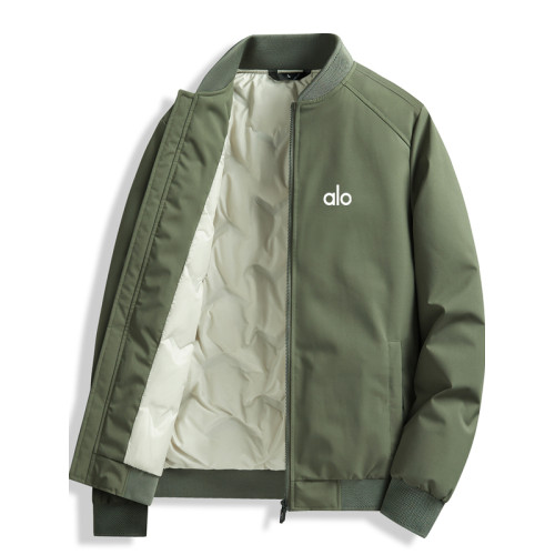alo男士羽絨服秋冬季加厚時尚短款夾克寬松冬裝上衣潮棒球服外套 alo男士羽絨服秋冬季加厚時尚短款夾克寬松冬裝上衣潮棒球服外套