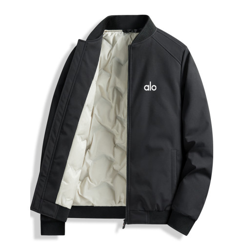 alo男士羽絨服秋冬季加厚時尚短款夾克寬松冬裝上衣潮棒球服外套 alo男士羽絨服秋冬季加厚時尚短款夾克寬松冬裝上衣潮棒球服外套