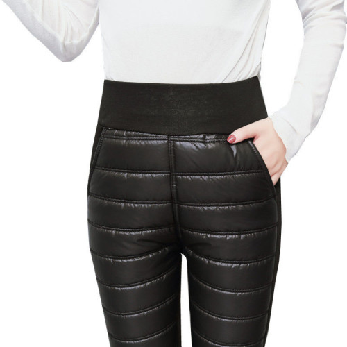 冬季中老年羽絨棉褲女外穿高腰加厚保暖寬松顯瘦加絨大碼媽媽褲子 冬季中老年羽絨棉褲女外穿高腰加厚保暖寬松顯瘦加絨大碼媽媽褲子