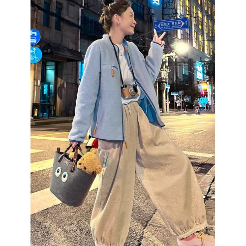 小個子搖粒絨衛衣外套女春秋季2025新款高級感加厚羊羔毛開衫棉服 小個子搖粒絨衛衣外套女春秋季2025新款高級感加厚羊羔毛開衫棉服