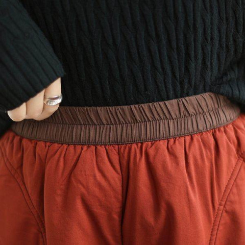 撿漏~日系原單夾棉哈倫褲女秋冬季高腰撞色加厚休閒外穿保暖棉褲 撿漏~日系原單夾棉哈倫褲女秋冬季高腰撞色加厚休閒外穿保暖棉褲