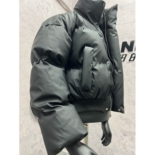 黑色短寬boxy羽絨棉服男冬季韓系穿搭立領夾棉外套加厚保暖麵包服 黑色短寬boxy羽絨棉服男冬季韓系穿搭立領夾棉外套加厚保暖麵包服