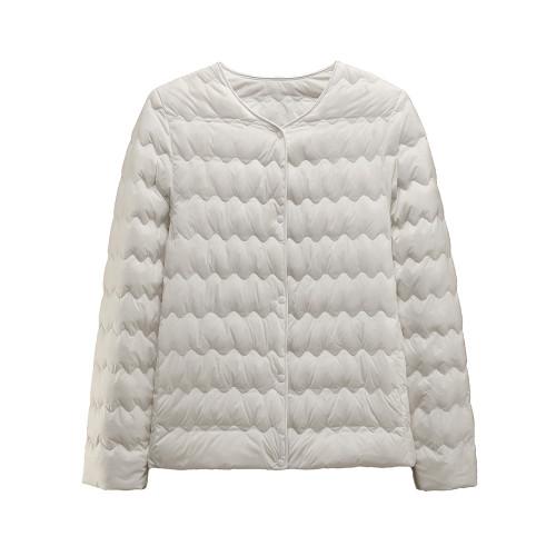 輕薄款羽絨服女短款圓領2025年秋冬新款可變V領白鴨絨內膽保暖潮 輕薄款羽絨服女短款圓領2025年秋冬新款可變V領白鴨絨內膽保暖潮