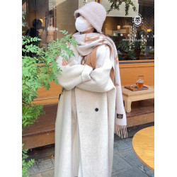 羽絨服女中長款2025冬季新款高級感加厚毛呢外套羽絨內膽呢子大衣