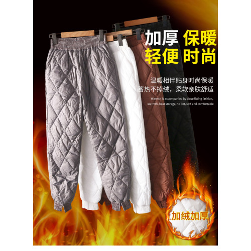 2024新款羽絨棉褲女外穿休閒褲加厚保暖蘿蔔褲束腳褲女士冬季長褲 2024新款羽絨棉褲女外穿休閒褲加厚保暖蘿蔔褲束腳褲女士冬季長褲