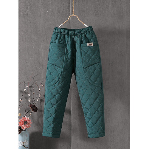 羽絨棉褲女外穿媽媽褲高腰防風加厚寬松顯瘦百搭直筒女士保暖棉褲 羽絨棉褲女外穿媽媽褲高腰防風加厚寬松顯瘦百搭直筒女士保暖棉褲