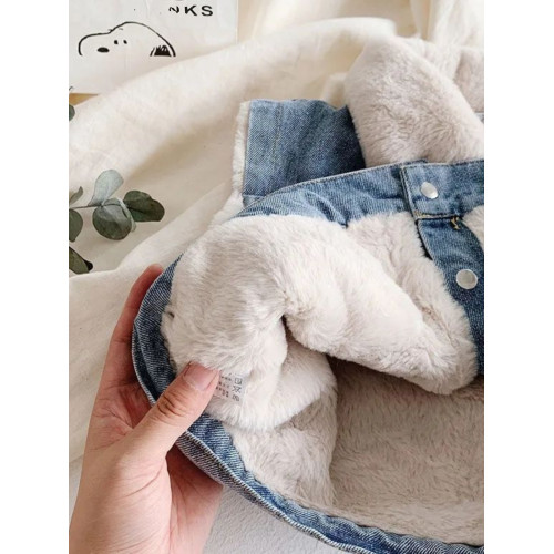 女.童加厚加絨牛仔馬甲2023秋冬新款兒1童百搭冬裝女寶寶韓版背心 女.童加厚加絨牛仔馬甲2023秋冬新款兒1童百搭冬裝女寶寶韓版背心