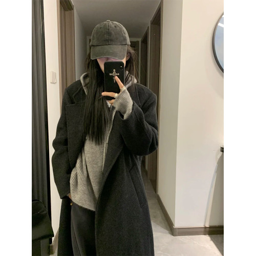 韓系連帽拉鍊毛衣女冬季2025新款內搭慵嬾高級感針織開衫衛衣外套